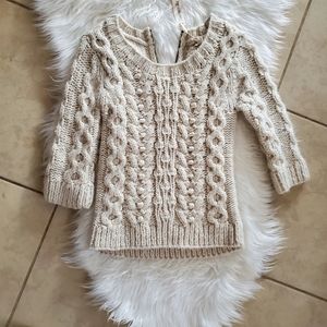 NEW! White knitted sweater